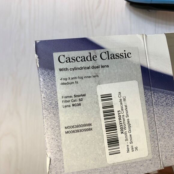 Optics Cascade Classic Medium Fit Snow Ski Goggles Blue Winter Snorkel Frame S2 - Picture 9 of 9